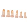 ORFOFE 6 Pcs Finger Straightener Plastic Thumb Splint with Sponge