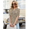 Ivicoer Leopard Print Tops for Women Dressy Casual Summer Boho
