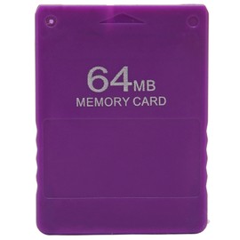 For PS2 64MB Memory Card High Speed Efficient Game Memory Card Supports FMCB1.966 and All GamesPurple