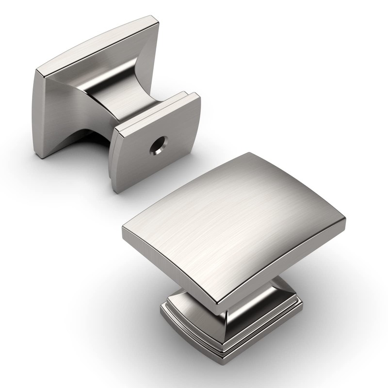 Amerdeco 10-Pack Brushed Satin Nickel Cabinet Knobs & Pulls -