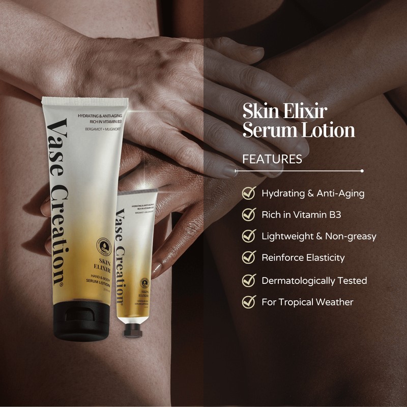 Vase Creation Skin Elixir Body Serum Lotion – Lightweight, Fast-Absorbing