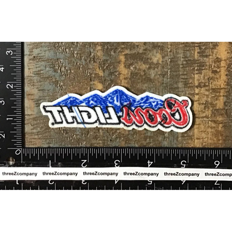 COORS LIGHT Beer Blue Rocky Mountains Brewing Company Logo Iron-On