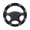 Dragon and Rose Steering Wheel Covers,Anti Slip Sweat Absorption Elasticity