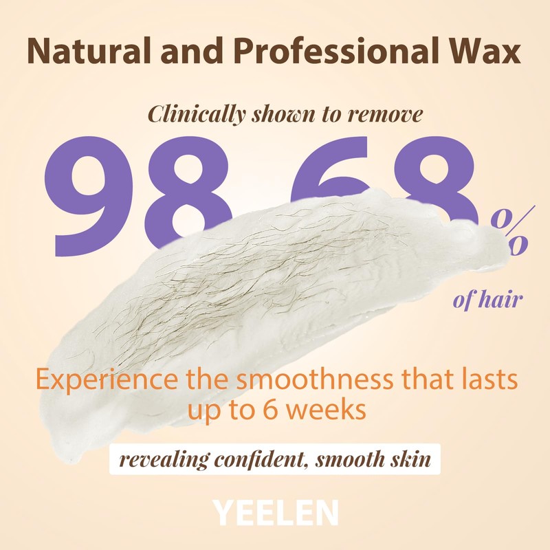 Hard Wax Beads 2LB Waxing Beads: Wax Beads for Sensitive