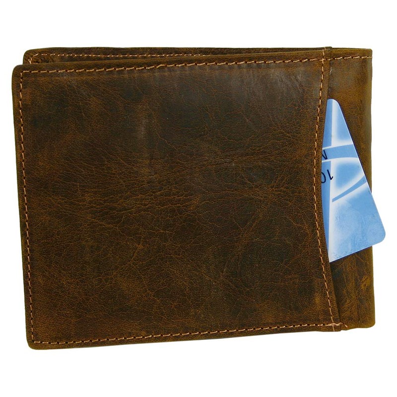 WILD THINGS ONLY !!! Men's Genuine Leather Wallet with RFID
