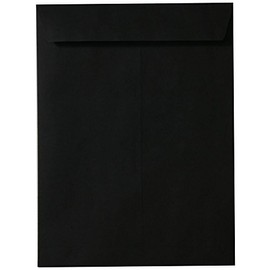 JAM PAPER 10 x 13 Open End Catalog Envelopes - Smooth Black - 25/Pack
