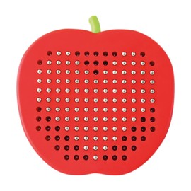 ARTISTA 9315142 Magnetic Drawing Board, Apple, Magnetic Drawing Board, Magic Board for Children from 3 Years, Red