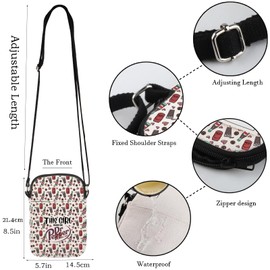 WCGXKO Drinks Messenger Bag Drinks Fans Gift Favourite Drink Social Club Crossbody Bag (ON DR PEP CR)