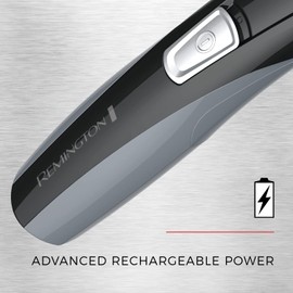 Remington Head to Toe Advanced Rechargeable Powered Body Groomer Kit, Beard Trimmer (10 Pieces), 6.3 Inch, Black