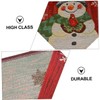 Mikinona Tablecloth for Christmas Party Snowman Theme Comfortable Material Xmas