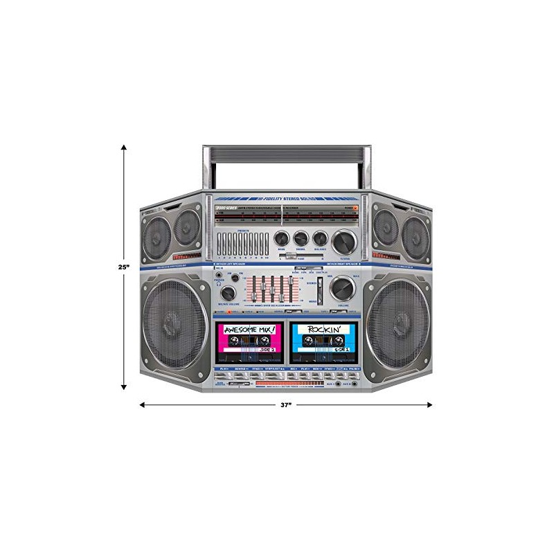Boom Box Stand-Up Party Accessory (1 count) (1/Pkg)