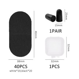 40 Pieces Respiratory Correction Stickers, 1 Pair Sponge Ear Plugs, Mouth Stickers for Sleeping, Sleep Band, Snoring Aid for Men