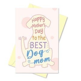 Arsagen Dog Mom Mother's Day Card, Cute Greeting Card For Best Dog Mom, Funny Mother's Day Card From The Pooch