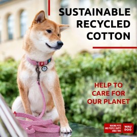 UD_Recycled Cotton Dog Leash 6 Ft   10 Ft Eco Friendly Collar for Small Medium & Large Dogs   Reflective Dog Leash for Medium Do