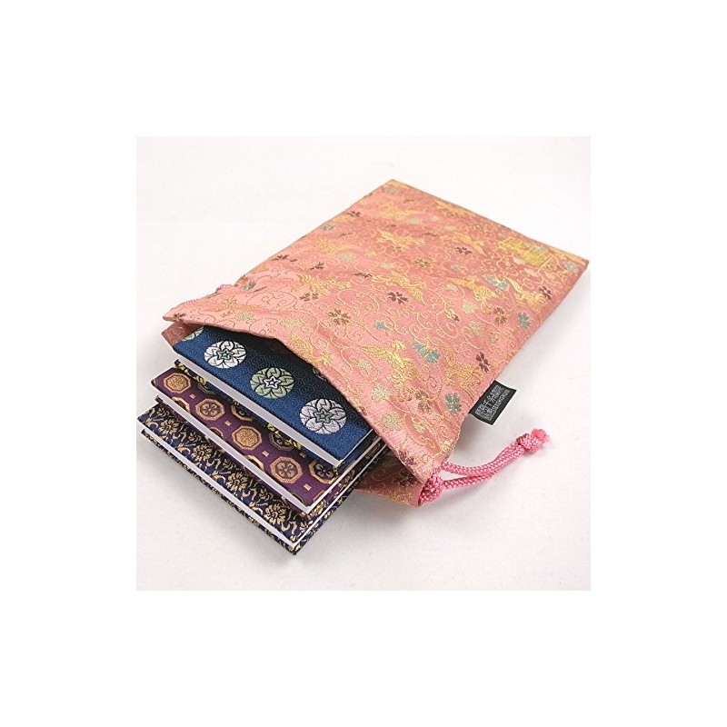 Thousands Thread 繍院 西陣織 Field Of Drawstring bag (Lined) Gold