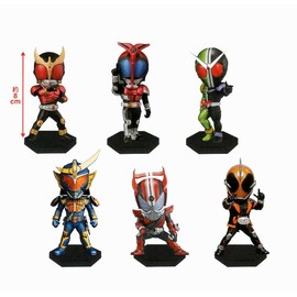 Kamen Rider Series World Collectible Figure, Special Assortment, Vol. 3, Set of 6 Types, Banpresto Prize