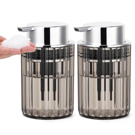 Segbeauty Foaming Soap Dispenser, 2Pcs 300ml Dishwashing Liquid Dispenser, Foaming Pump Bottle, Empty and Refillable, in Plastic, for Kitchen Decor (Transparent)