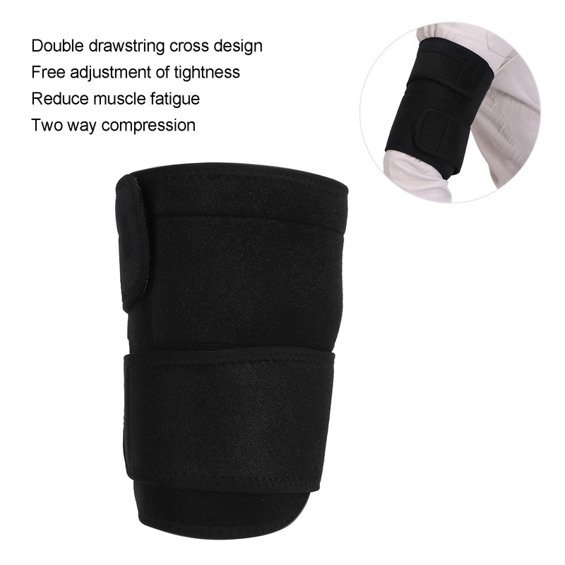 Thigh Support Brace Compression Sleeve Support Hamstring Wrap for Pulled