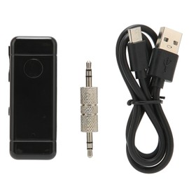 BT 5.0 Receiver for Car 5.0mm Noise Cancelling Music Streaming Handsfree Calls BT AUX Adapter