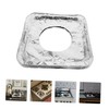 Operitacx 10Pcs Gas Stove Burner Liners Thickened Aluminum Foil Protectors