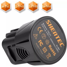 Shentec 4.8V 2500mAh  Battery, Compatible with Dremel 5000755-01,  Cordless Rotary Tools