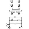PHOENIX CONTACT RIF-1-RPT-LDP-24DC/2X21/FG Preassembled Relay Module with Relay Base, Safety