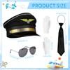 Bryndo 5 Pcs Airline Pilot Costue Set for Kids, Pilot