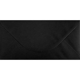 DL - Long 110mm x 220mm Matt Black Envelopes x 10