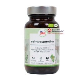 Organic ashwagandha | KSM-66® Original Indian Premium Raw Material | Ashwagandha (Sleep Berry) with 5% Withanolides | 400 mg per capsule for 90 days | Natural, Laboratory Tested, Vegan, High Dose