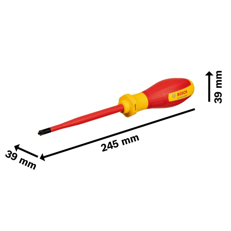 Bosch Professional VDE SL/PZ2x125 Screwdriver (Certified up to 1,000 V,