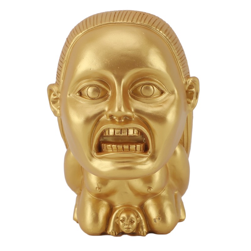 Fertility Statue Resin Handmade Golden Exquisite Creative Fertility Idol Sculpture