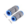 sourcing map Straight Push to Connector Reducer Fitting 12mm to