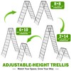 2 Pack 50" Tall A Frame Trellis for Climbing Plants