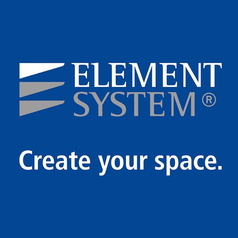 Element System 18133-00052 Angled Shelf Brackets, 1 Row, Pack of
