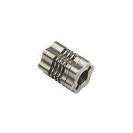 Titanium Knife Lanyard Bead Parachute Cord Bead Pendant Bolt-Lock Titanium Housing For Tritium Vial