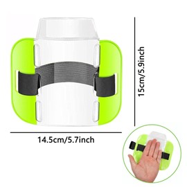 2 Pieces Arm Badge Holder, Arm Badge Holder, Arm Card Holder, ID Card Holder Arm Badge Holder, for Emergency Workers, Security Personnel, Doorman