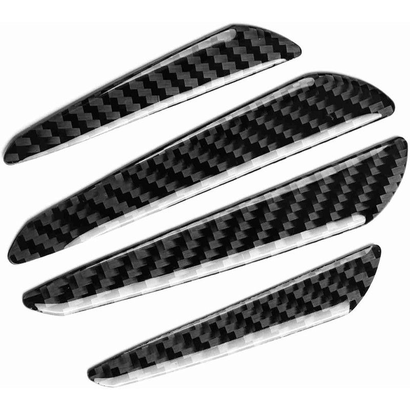 Protectores de Borde de Puerta de Coche, Fibra de Carbono