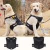 FEimaX Tactical Dog Harness No Pull Adjustable Pet Harness, Military