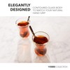 Verre Collection Turkish Tea Cups 4.25 oz, Lightweight Turkish Tea