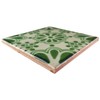 4.2x4.2 9 pcs Green Bouquet Talavera Mexican Tile