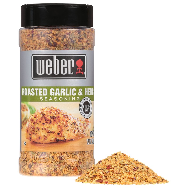 Weber Roasted Garlic & Herb Seasoning, 12 oz
