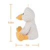 Apricot Lamb Toys Plush White Corduroy Duck with Thin Foot