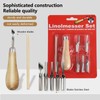 RFYTDCF 2 Linocut Tool Set, Linoleum Carving Set with 5