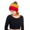 Blurred Lines Pom Beanie-Rainbow