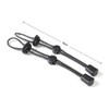 luzen 2Pcs Black Backpack Hiking Pole Ropes Adjustable Elastic Rope