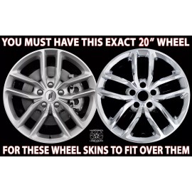 Nationwide Hubcaps Inc 4 fits Dodge Durango GT R/T 2021-2024 Chrome 20" Wheel Skins Hub Caps Rim Covers