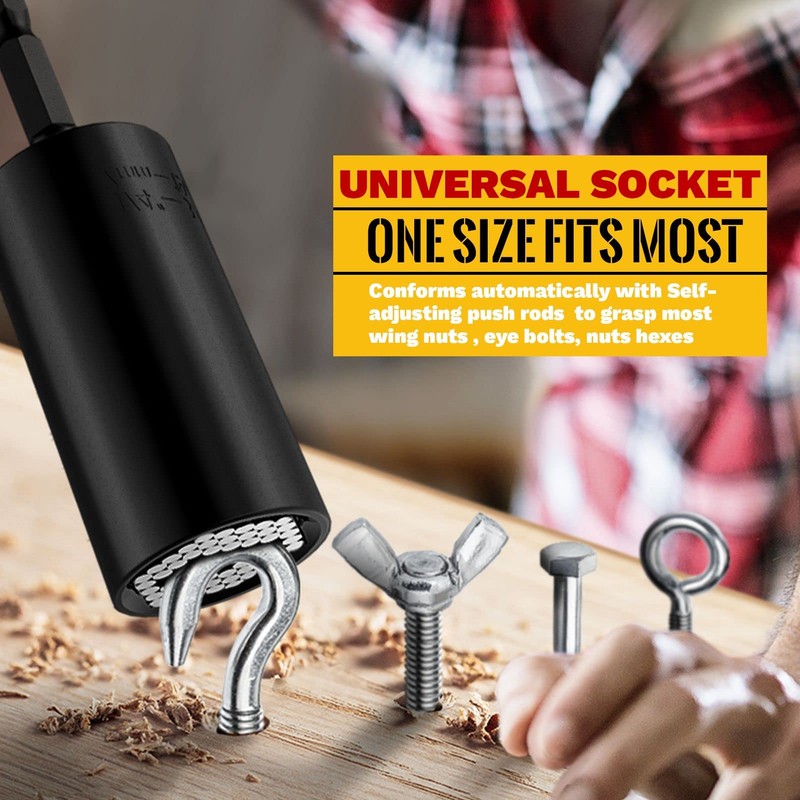 MANWALD Universal Socket Tool, Super Socket Unscrew Any Bolt, Adjustable