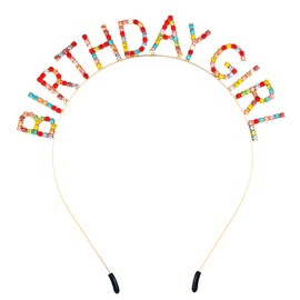 scicent 33708 Rhinestone Hair Band Elegant Birthday Headband Crystal Hair Accessories for Women Girls Wonderful Birthday Gift