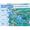 Poolzilla 20ft Swimming Pool Safety Rope and Float Kit Pre-Assembled