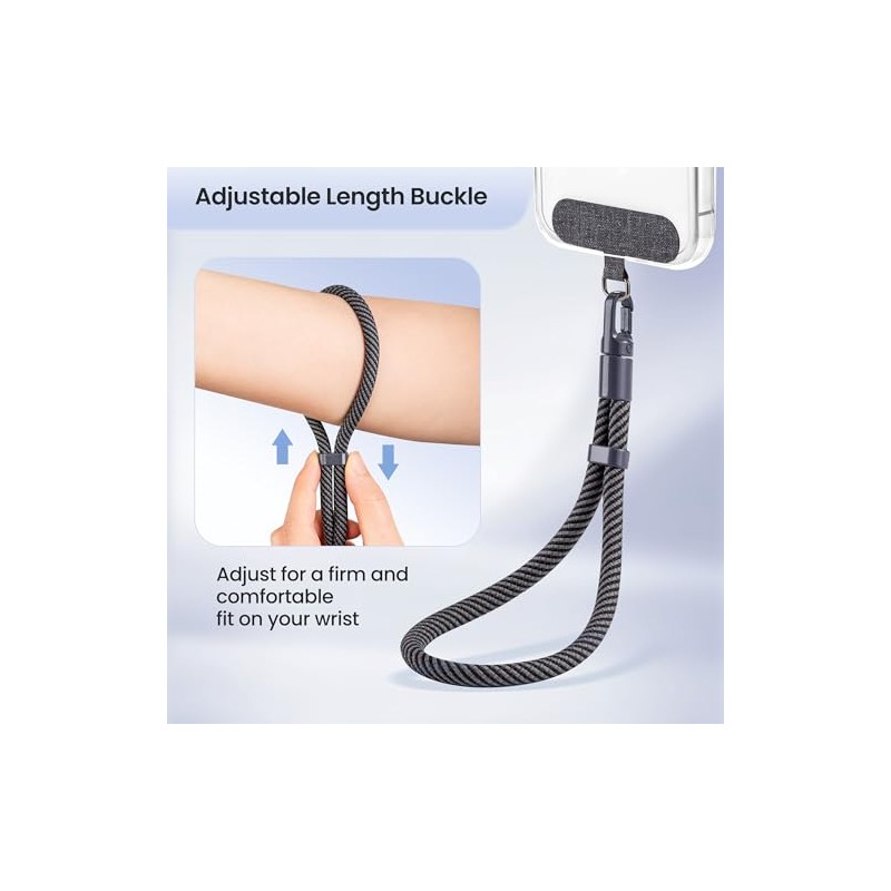 Phone Wrist Strap 3 Pack with Tether Tabs, 360 Rotating
